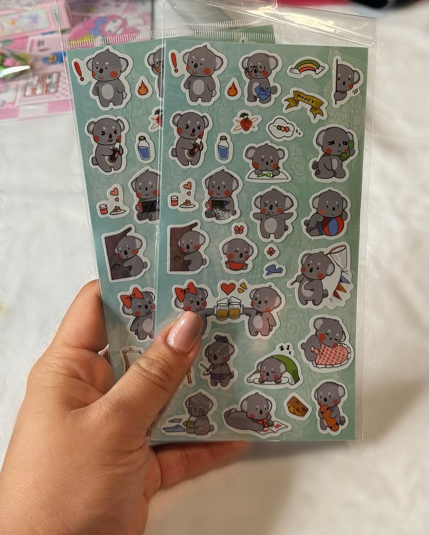 koala cute stickers (2pcs)