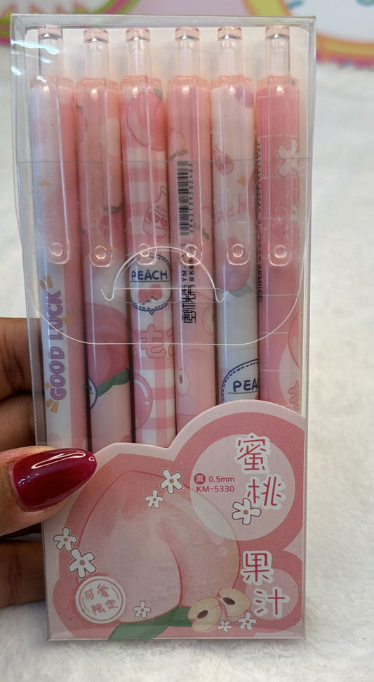 Peach pens set